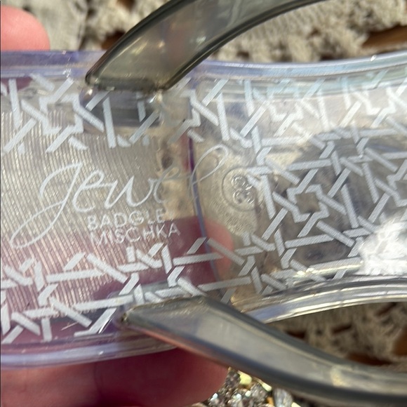 Jewel Badgley Mischka Gold and Silver Sandals with Chic Elegance - Picture 2 of 11